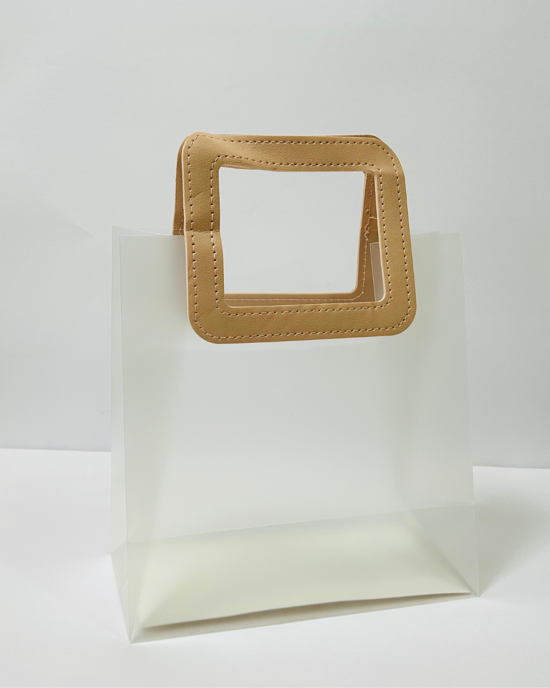 10 Pcs Leather Handle Bag - Square Handle