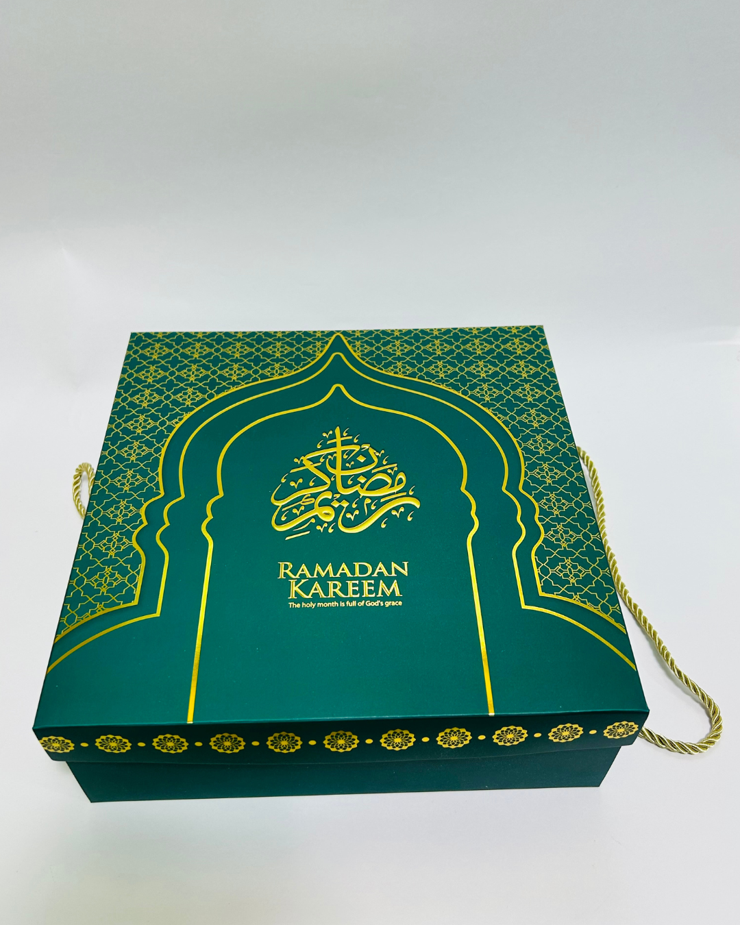 12Pcs Premium Decorative Gift Box with Rope Handle (24×24×9 cm)