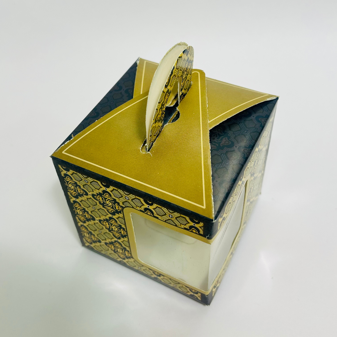 50 Pcs Elegant Window Cube Box – 9×9×9 cm