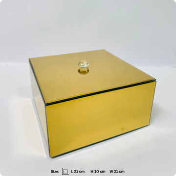 Royale Mirror Glass Hamper Box