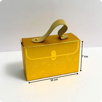 50 Pcs Suitcase Style Nikah Favor Box with Handle