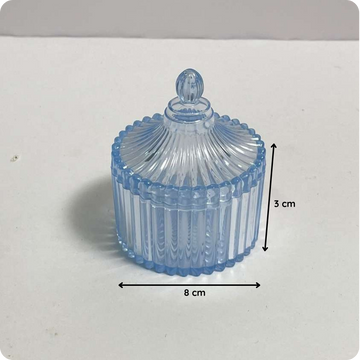 12 Pcs Royal Crystal Style Nikah Favor Box with Decorative Lid