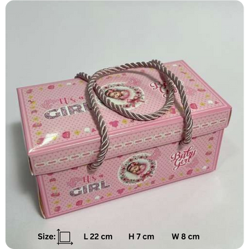 50 Pcs Baby Boy & Baby Girl Laddu Gift Box with Rope Handle