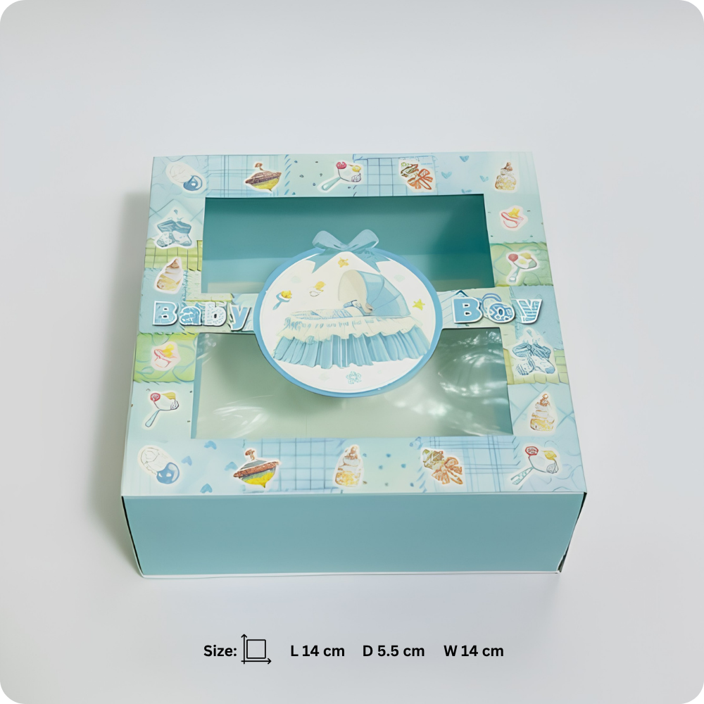 50 Pcs Baby Boy & Baby Girl Window Sweet Box