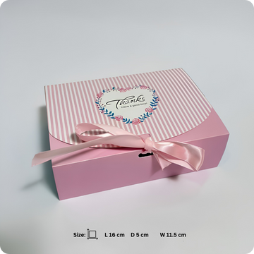 50 Pcs Pink Ribbon Sweet Gift Box