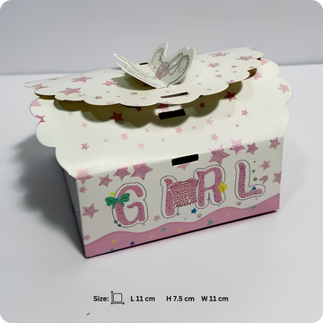 50 Pcs Baby Boy & Baby Girl 2 Laddu Favour Box