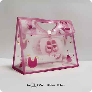 50 Pcs Baby Boy & Baby Girl Transparent 2 Laddu Bag