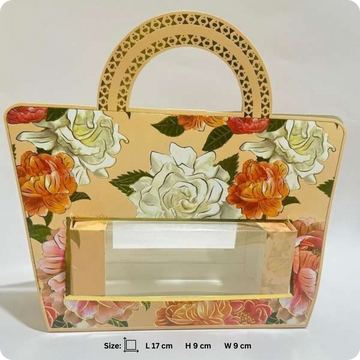50 Pcs Floral Handbag Style 2 Laddu Box