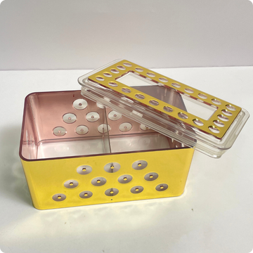 10 Pcs Premium Golden Transparent Laddu Gift Box with Decorative Lid