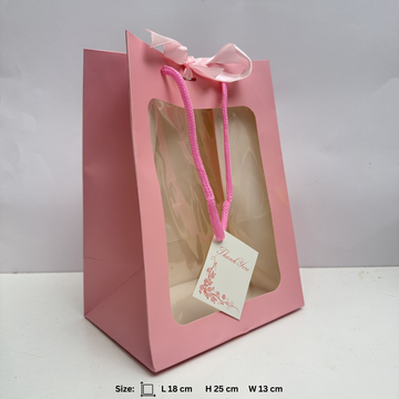 10 Pcs Premium Paper Hamper Gift Bag with Window