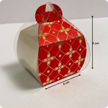 50 Pcs PVC Nikah Favor Box with Designer Ends