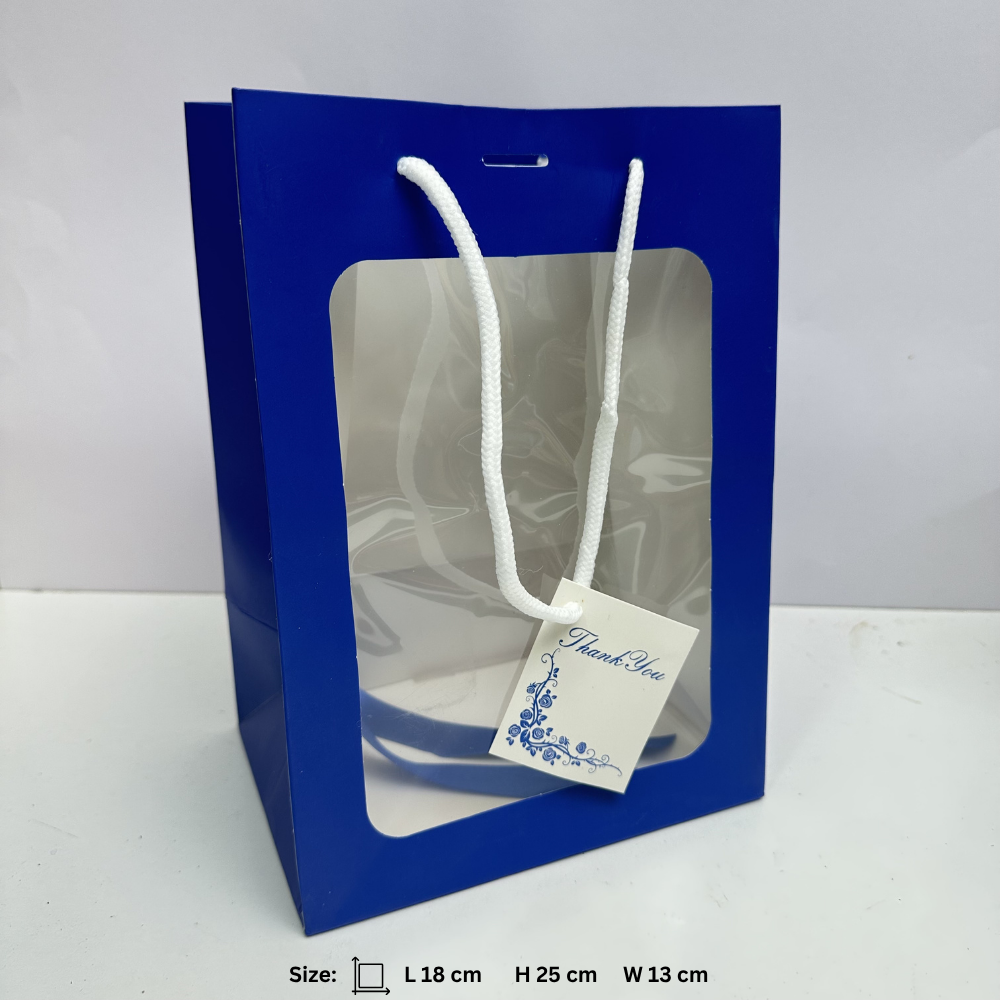 10 Pcs Premium Paper Hamper Gift Bag with Window