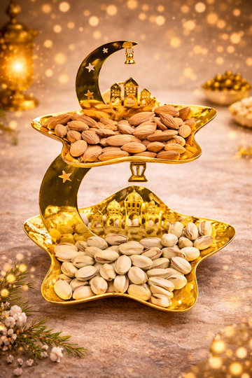 Ramadan Two-Tier Star Serving Stand