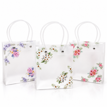 10 Pcs Mixed Design Floral Hamper Bags