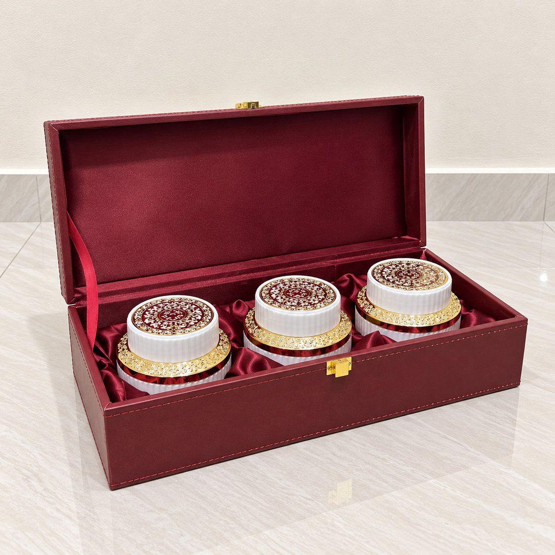 Premium Burgundy Festive Hamper Box