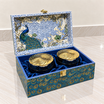 Premium Peacock Design Festive Hamper Box