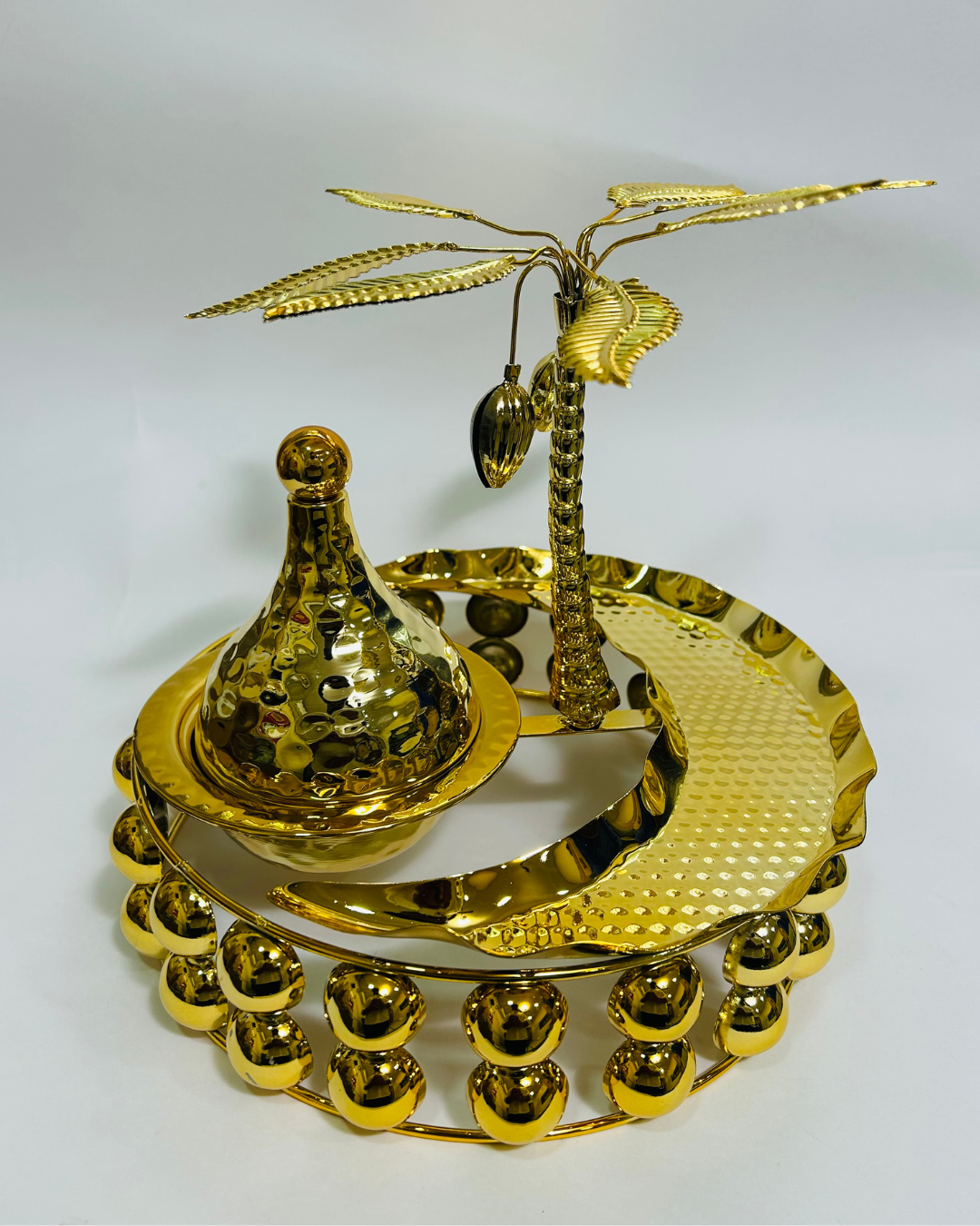 Ramadan Palm Crescent Tray