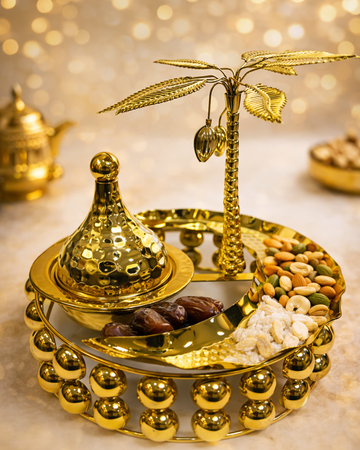 Ramadan Palm Crescent Tray
