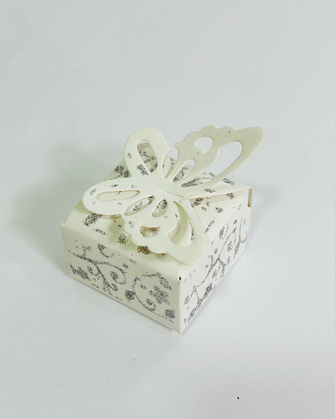 50 Pcs Mini White Butterfly Nikah Favor Box