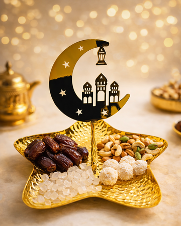 Noor-e-Ramadan Crescent Tray