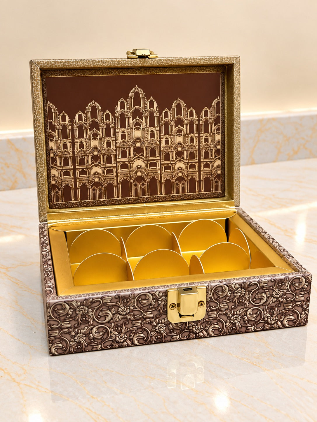 Premium Designer 6 Cavity Festive Gift Box